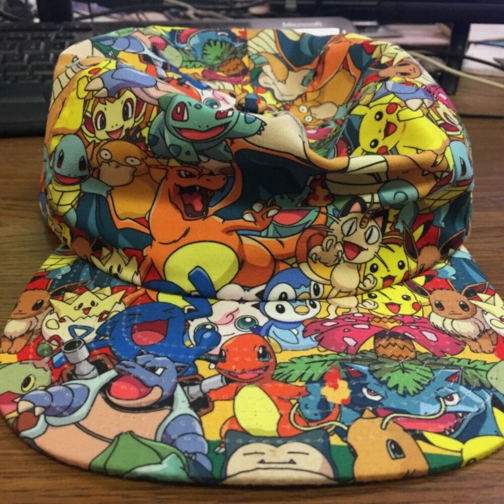 Official Nintendo Pokemon Adjustable Snapback Baseball Cap Hat Pikachu Charizard